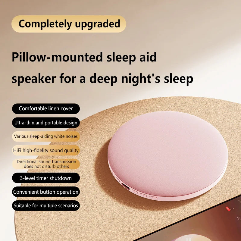 Under Pillow Bluetooth Sleep Speaker Portable Bedside Audio Device Soft Pillow Speaker for Relaxation Sleeping & Home Relaxation