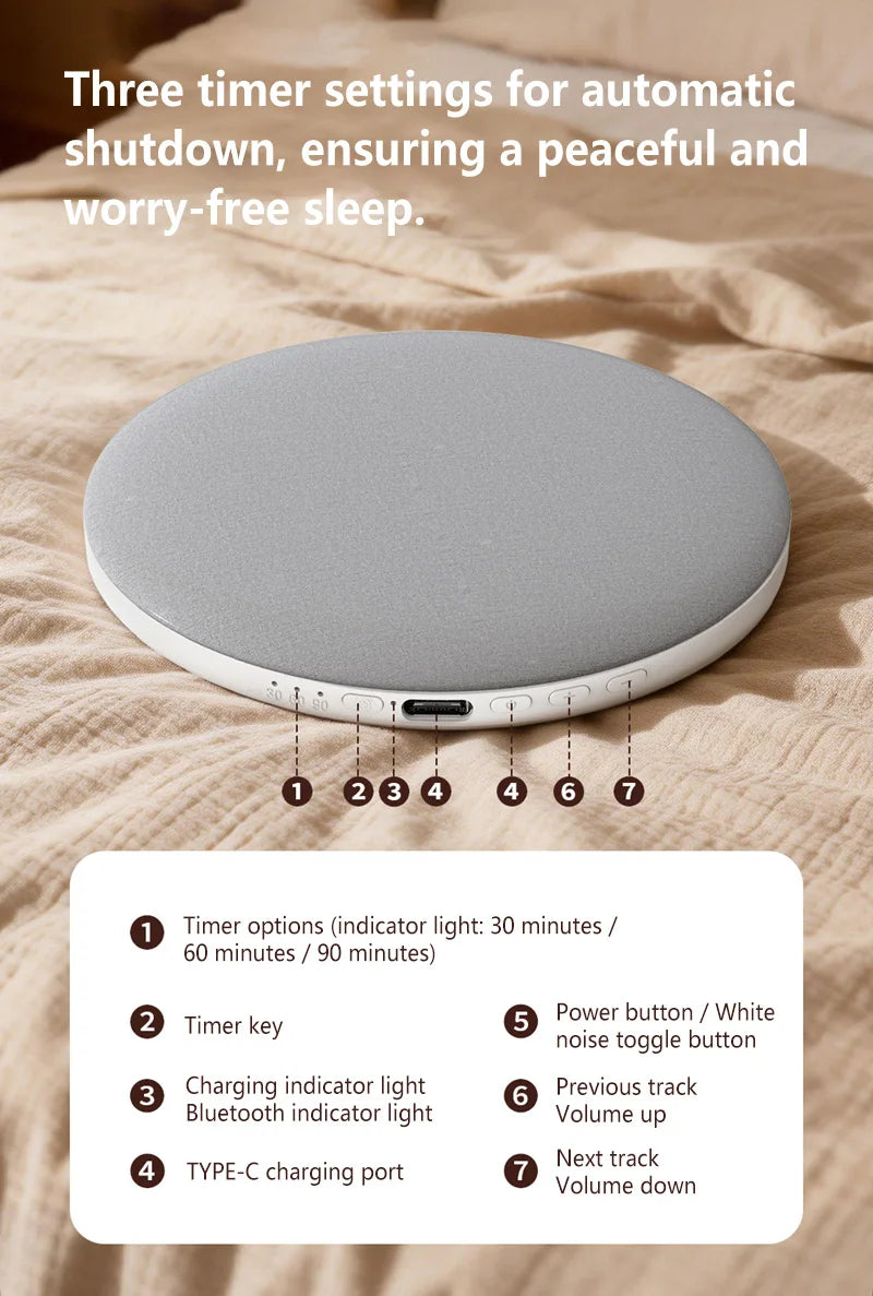Under Pillow Bluetooth Sleep Speaker Portable Bedside Audio Device Soft Pillow Speaker for Relaxation Sleeping & Home Relaxation