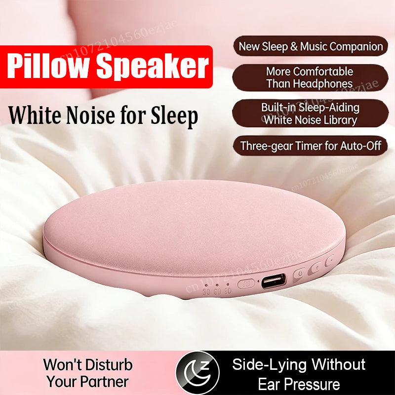 Under Pillow Bluetooth Sleep Speaker Portable Bedside Audio Device Soft Pillow Speaker for Relaxation Sleeping & Home Relaxation