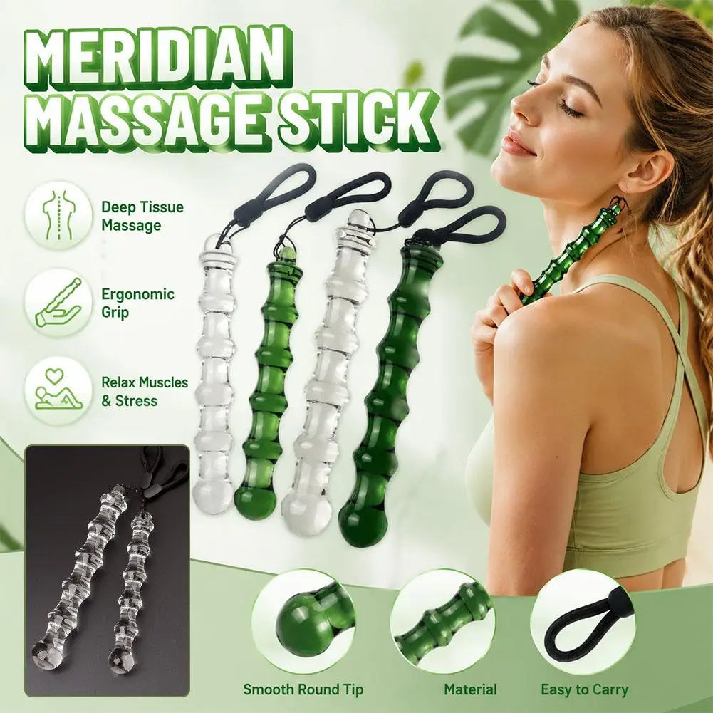 Muscle Relaxation Fitness Massage Stick Muscle Relaxation Suitable For Shoulders Neck Hips Jade Roller Massage Stick