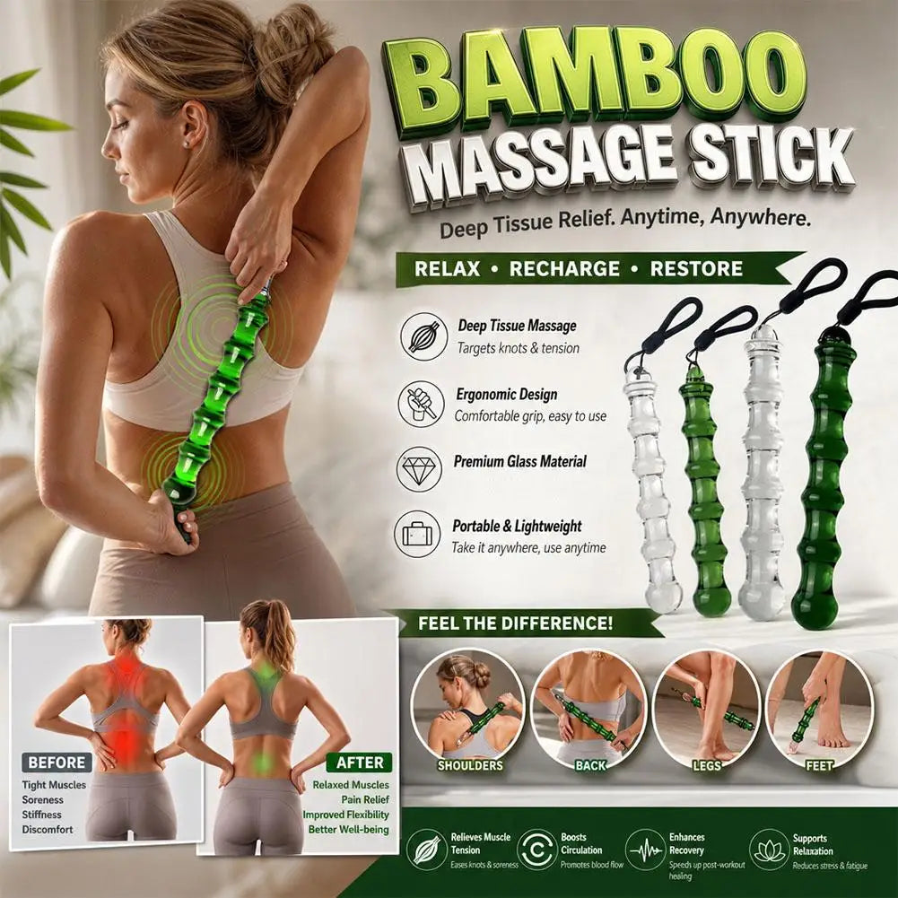 Muscle Relaxation Fitness Massage Stick Muscle Relaxation Suitable For Shoulders Neck Hips Jade Roller Massage Stick