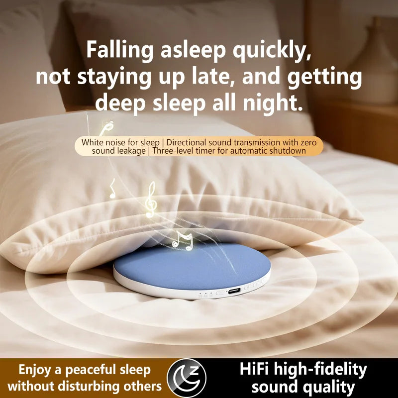 Under Pillow Bluetooth Sleep Speaker Portable Bedside Audio Device Soft Pillow Speaker for Relaxation Sleeping & Home Relaxation