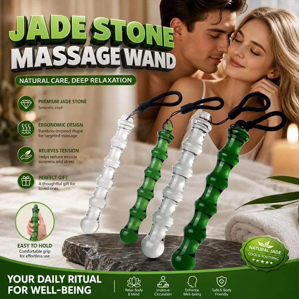 Muscle Relaxation Fitness Massage Stick Muscle Relaxation Suitable For Shoulders Neck Hips Jade Roller Massage Stick